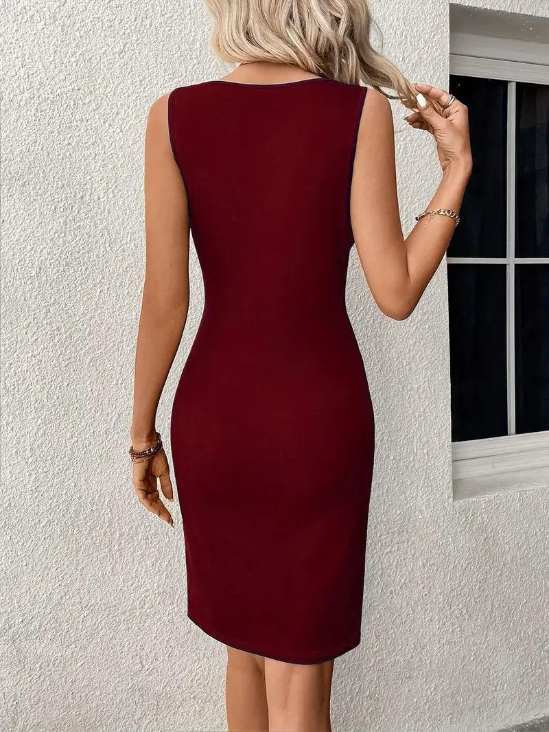 WW | Stylisches Armelloses Kleid mit Klassischem Schnitt