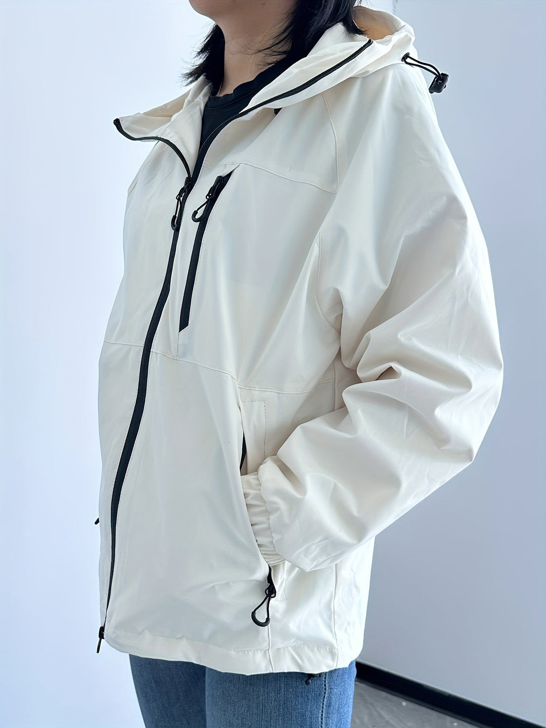 W&W Mode | Moderne Wasser Und Winddichte Regenjacke Für Damen
