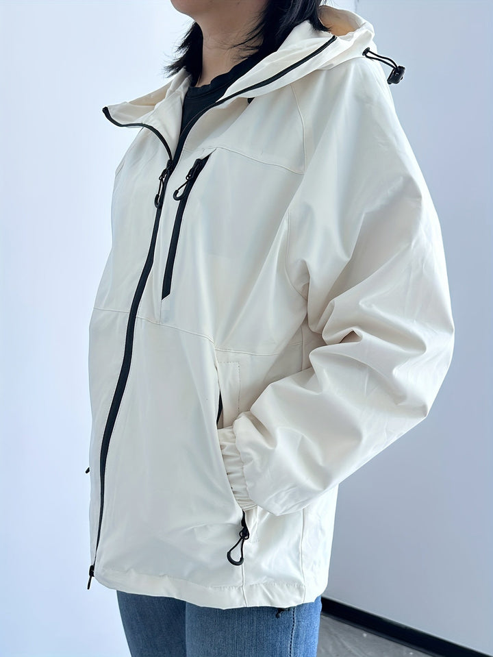 W&W Mode | Moderne Wasser Und Winddichte Regenjacke Für Damen