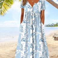 WW | Kleid mit Schmaler Passform und Kurzen Ärmeln