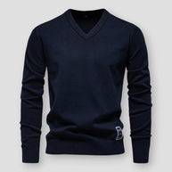 WW | Bequemer Herbstpullover mit V-Ausschnitt für Herren