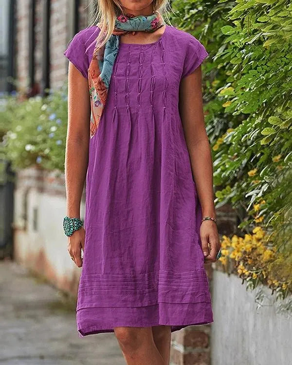 WW | Vintage und Casual Damenkleider aus Festem Leinen