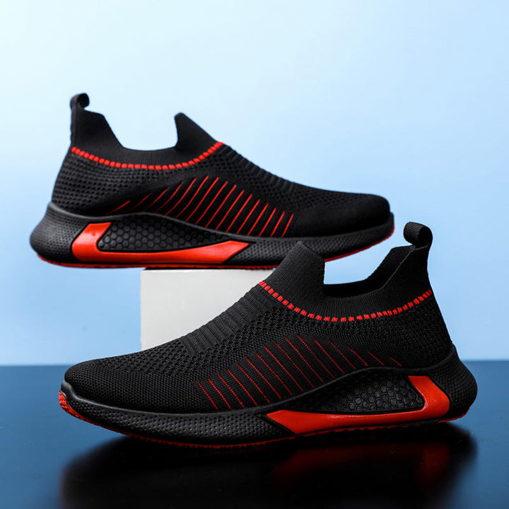 W&W Mode | Atmungsaktive Herren Sneaker Mit Streifendesign