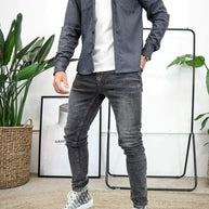 WW | Premium-Jacke mit Knopfverschluss für Herren | Stylische und bequeme Jacke