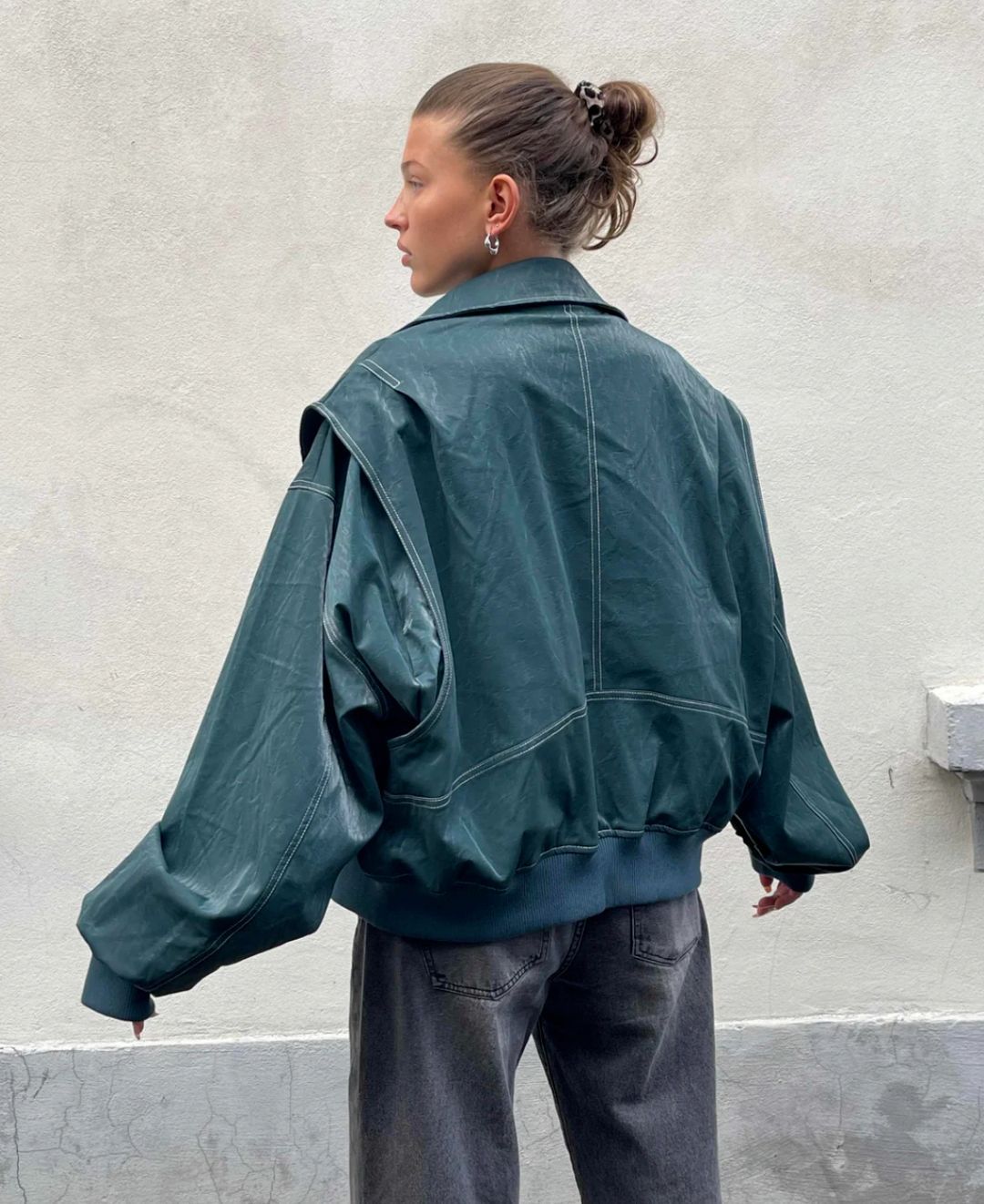 WW | Lederbomberjacke Im Vintage-Stil