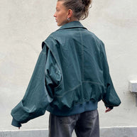 WW | Lederbomberjacke Im Vintage-Stil