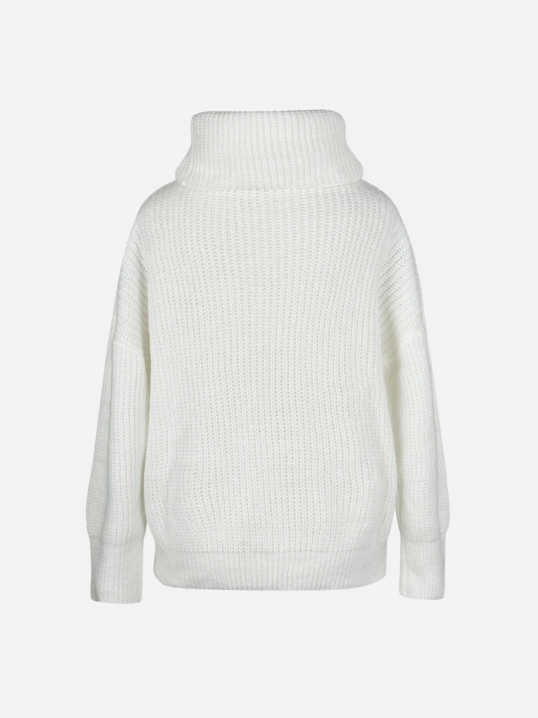 W&W Mode | Rollkragenpullover Damen mit Knopfdekor