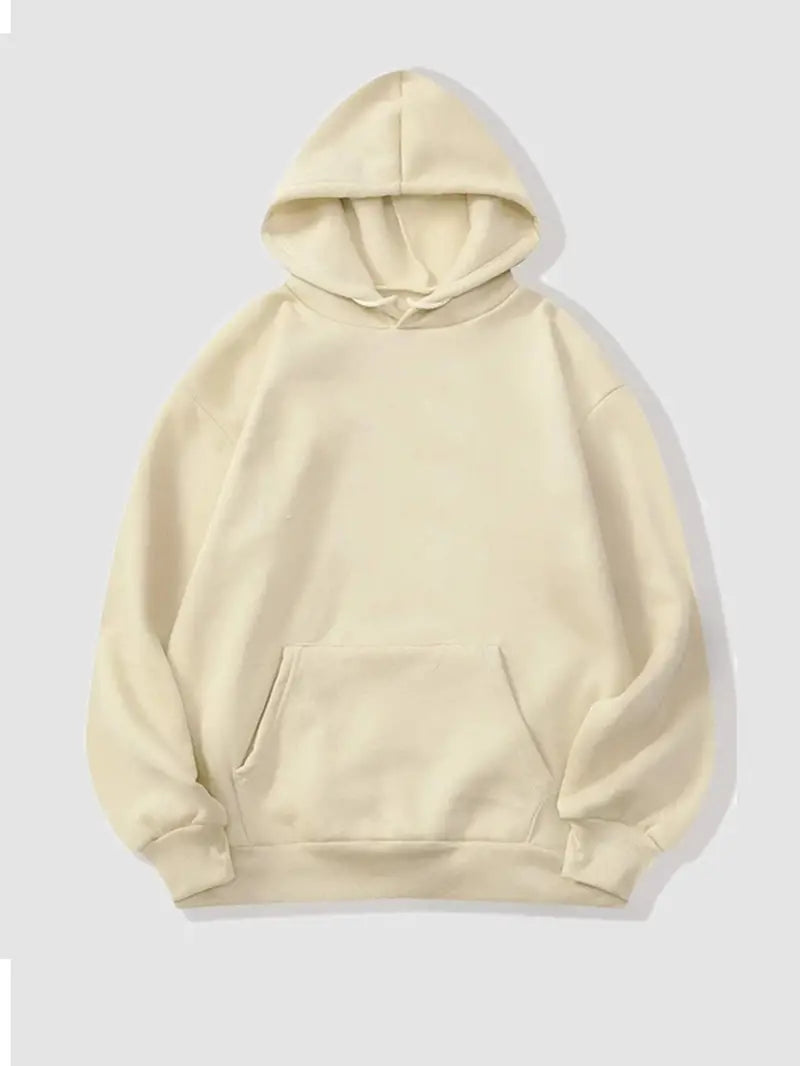 W&W Mode | Bequemer Einfarbiger Damen Hoodie mit Kapuze