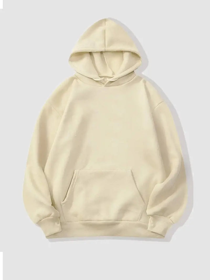 W&W Mode | Bequemer Einfarbiger Damen Hoodie mit Kapuze