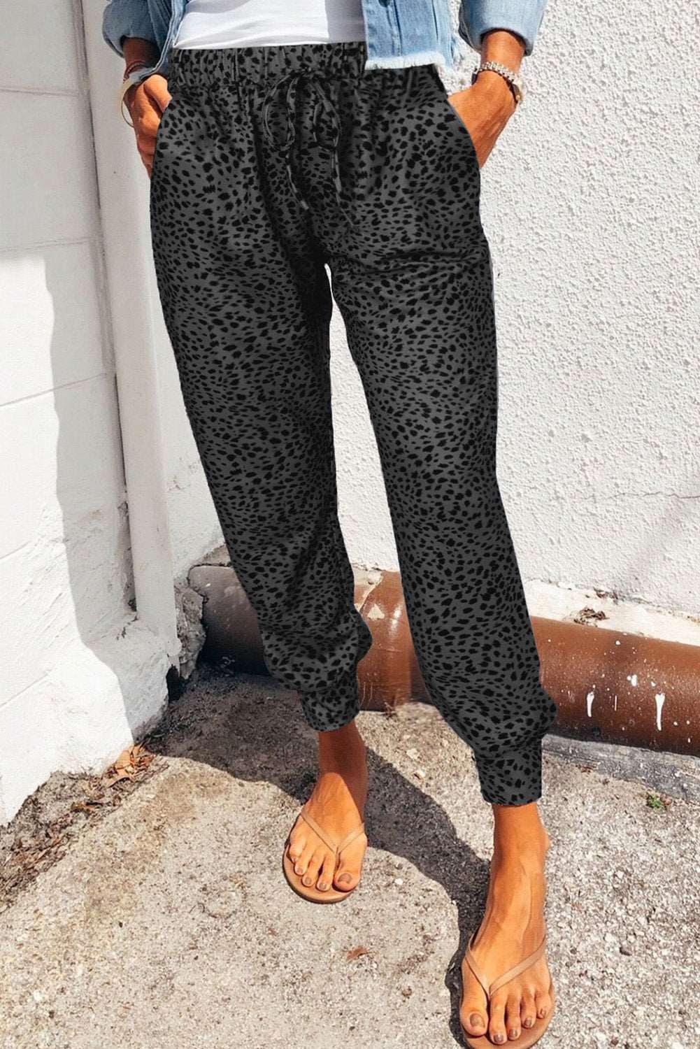 W&W Mode | Leopardenmuster Jogginghose Mit Taschen