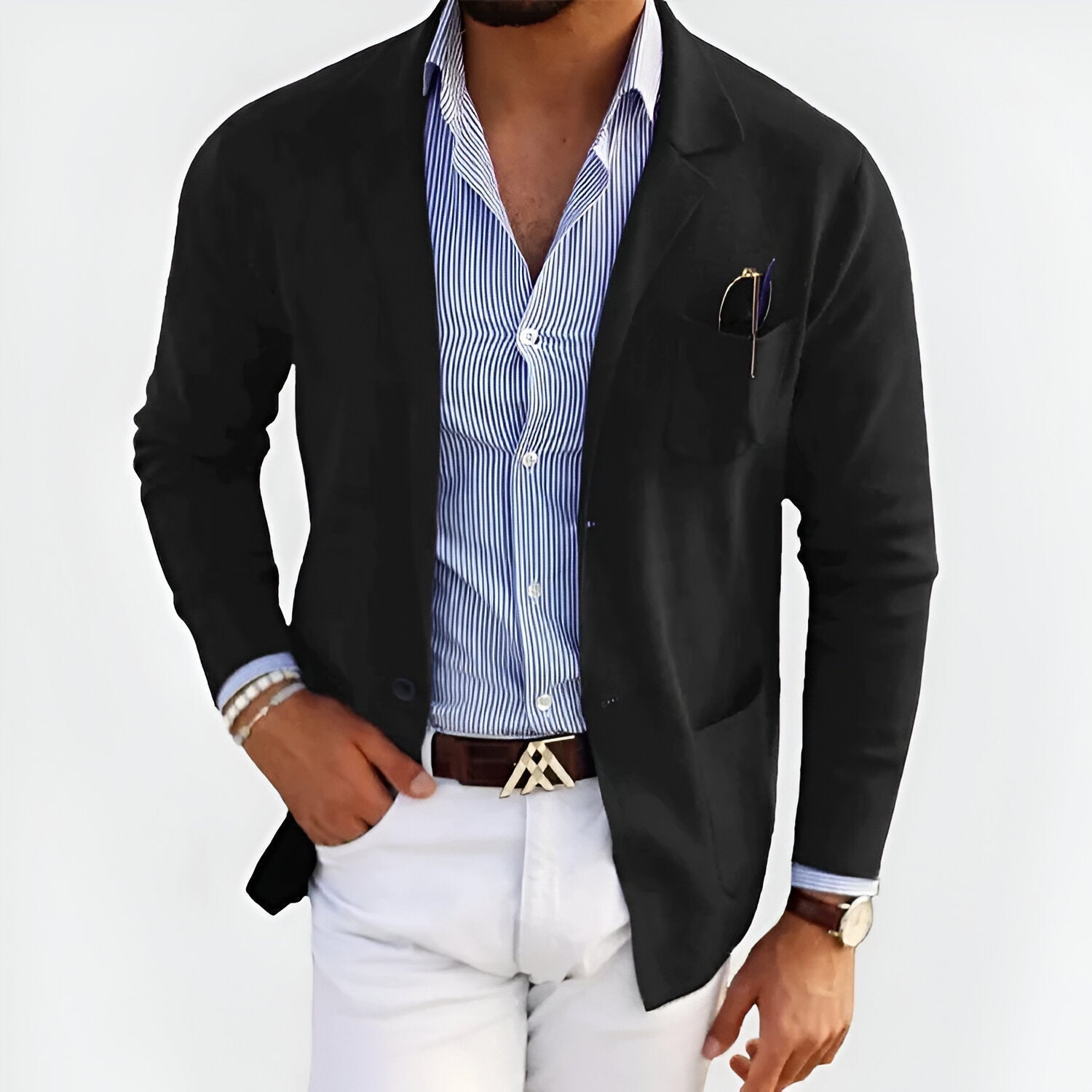 WW | Herrenjacke mit leichter, eleganter Struktur