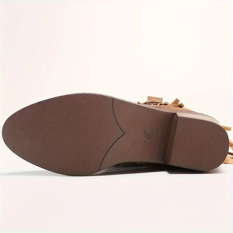 WW | Robuste Cowboy-Stiefel Mit Dicken Absätzen