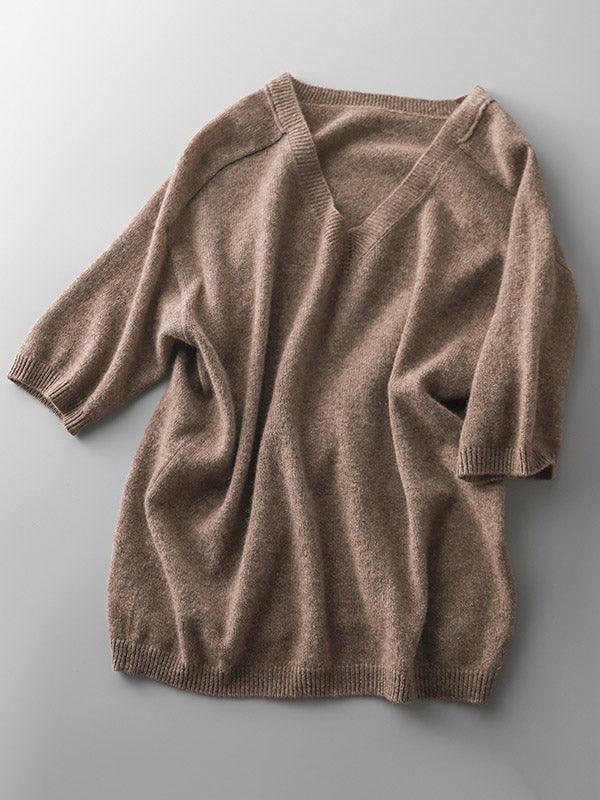 WW | Luxurious soft cashmere V-neck sweater for women