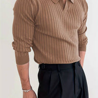 WW - Lässiger Herrenpullover mit V-Ausschnitt