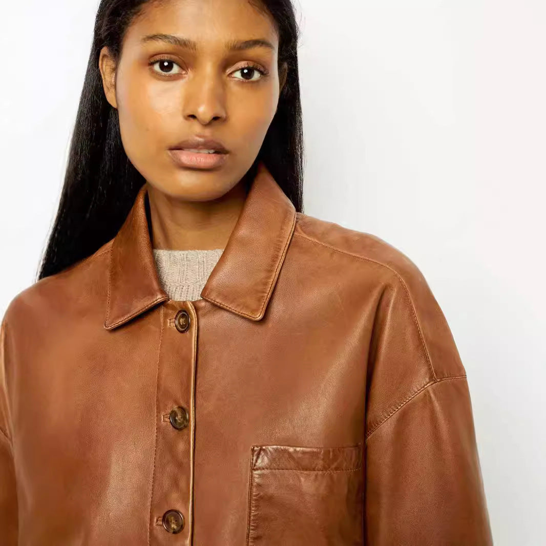 W&W Mode | Weinlese Lederjacke