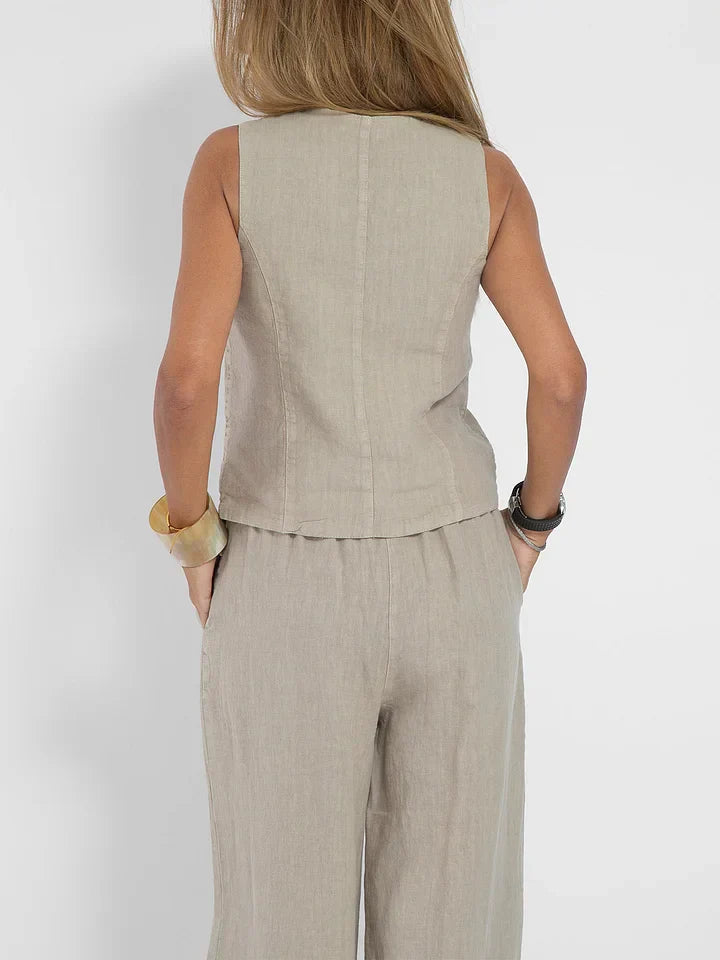 WW | Zweiteiliges Weste-Set für Damen
