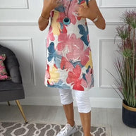 WW | Sommerkleid mit Asymmetrischem Schnitt und Hohem Schlitz