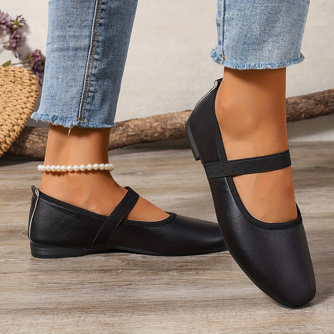 W&W Mode | Elegante Weiße Mary Jane Ballerinas