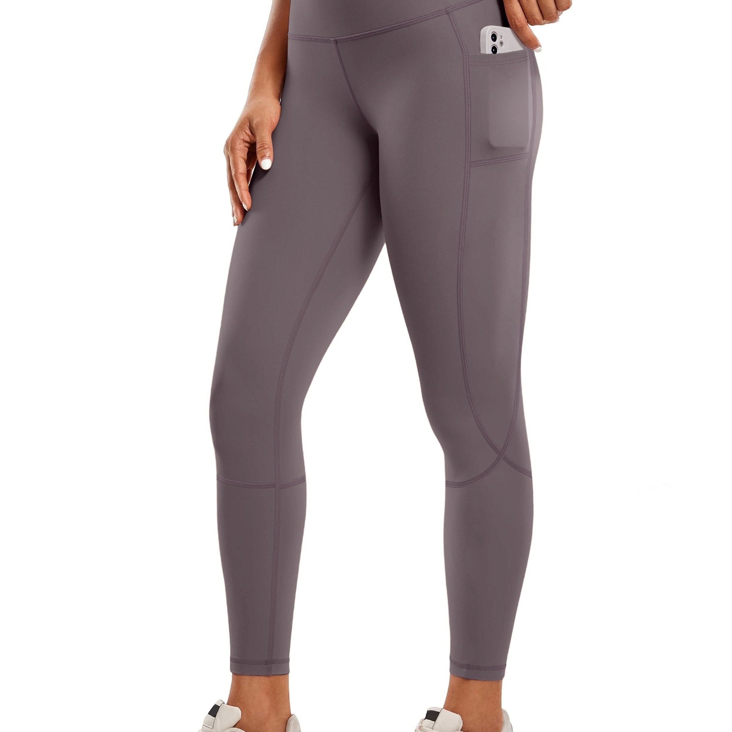 WW | Schnell Trocknende Damen Yogalegging Mit Hohem Bund Und Tasche