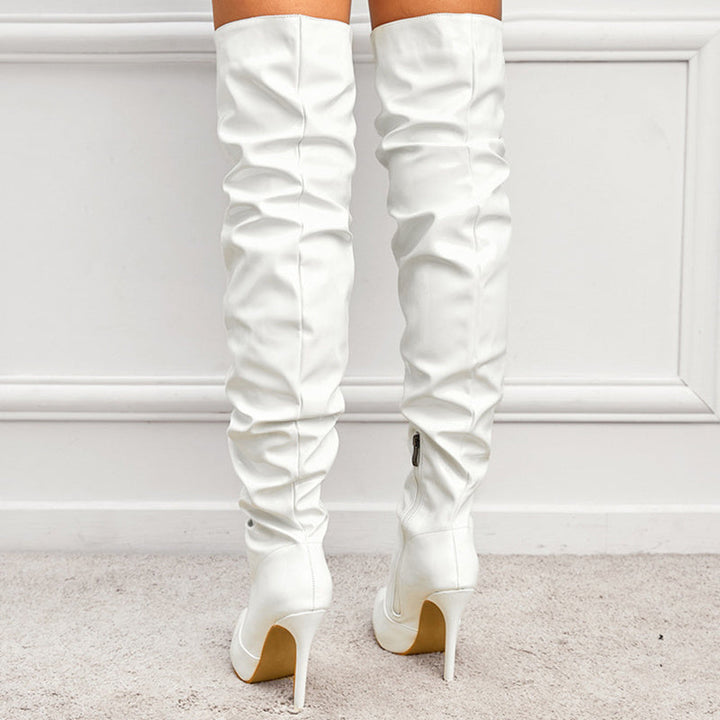 W&W Mode | Kniehohe Lange Stiefel Für Frauen Mit Super Hohem Absatz Für Partys