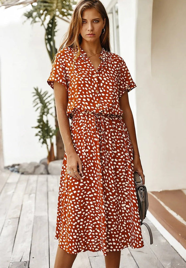 WW | Flowy Boho Stil Kleid