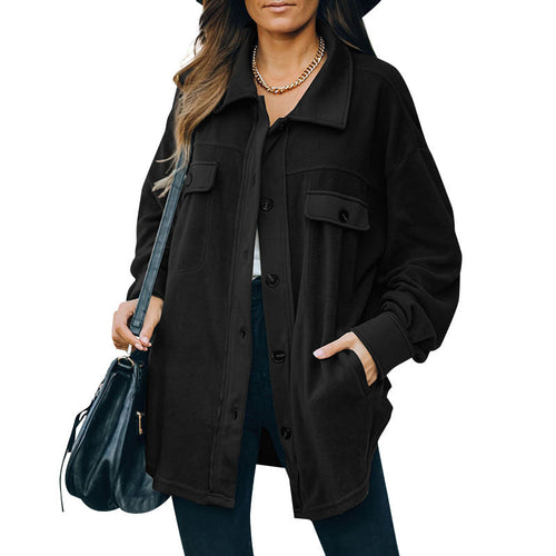 W&W Mode | Fleece-Knopf-Jacke