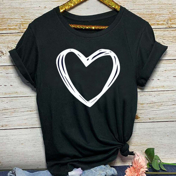 WW | Herzmuster Damen T-shirt Mit Kurzen Ärmeln