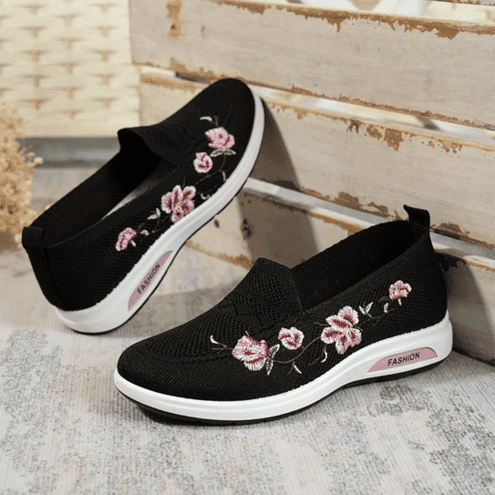 W&W Mode | Bequeme Blumen Orthopädie Schuhe Für Damen