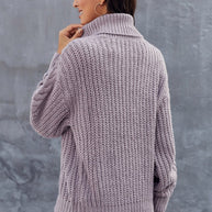 WW Kabel Rollkragen Warmer Pullover