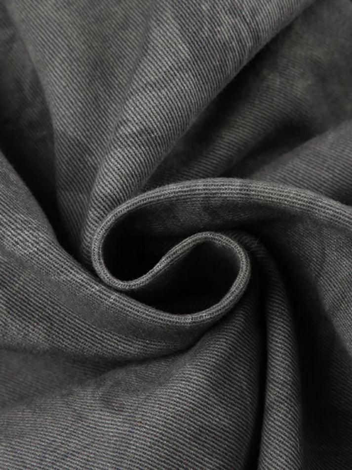 WW | Camo Print Raffung Multitaschen Bundfuß Cargo Jeans