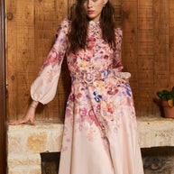 WW | Midi Hemdkleid Mit Blumendruck