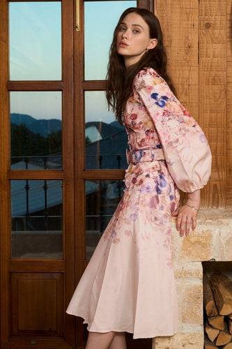 WW | Midi Hemdkleid Mit Blumendruck