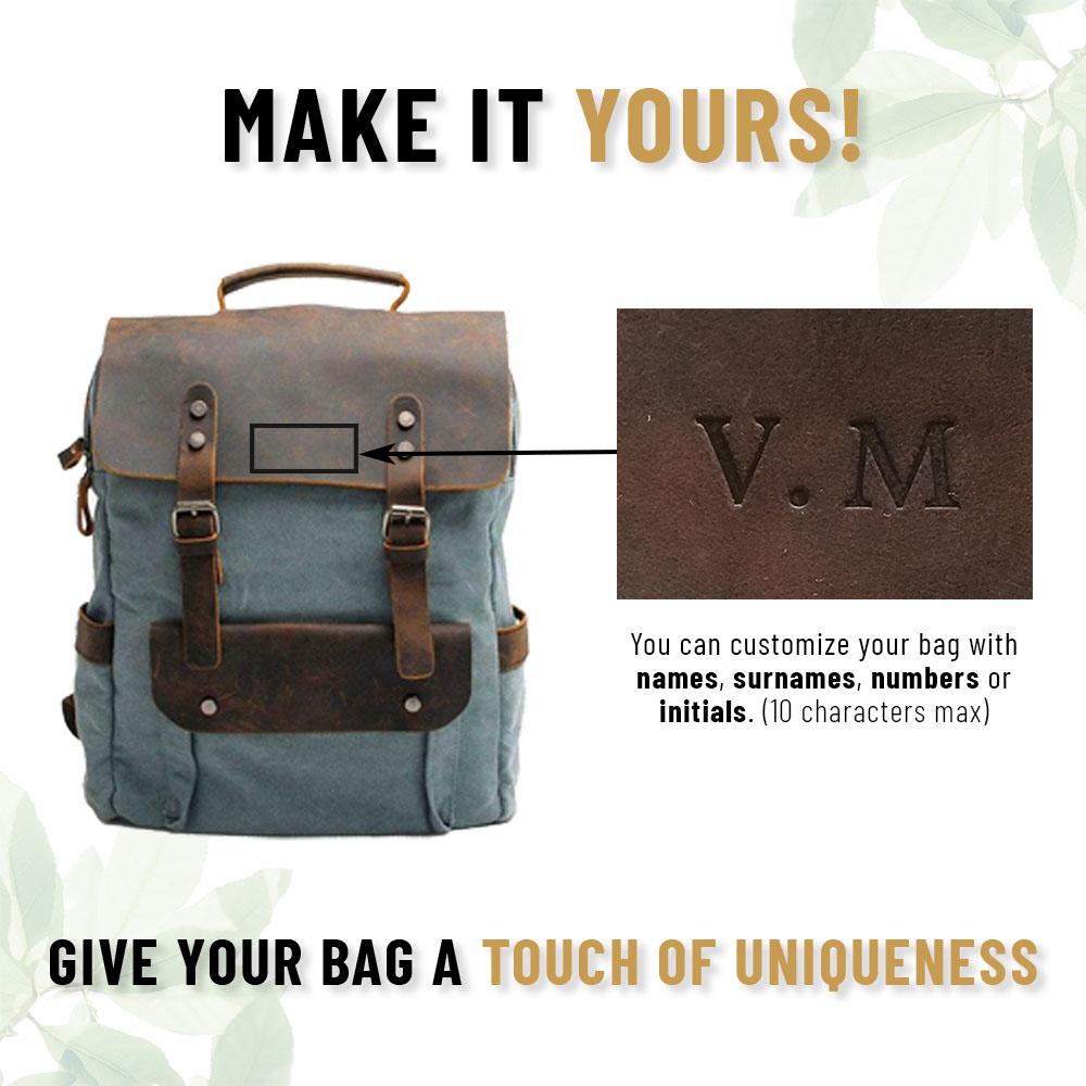 WW | Canvas Rucksack - Stockholm - Stilvoller und nachhaltiger Rucksack für den täglichen Gebrauch