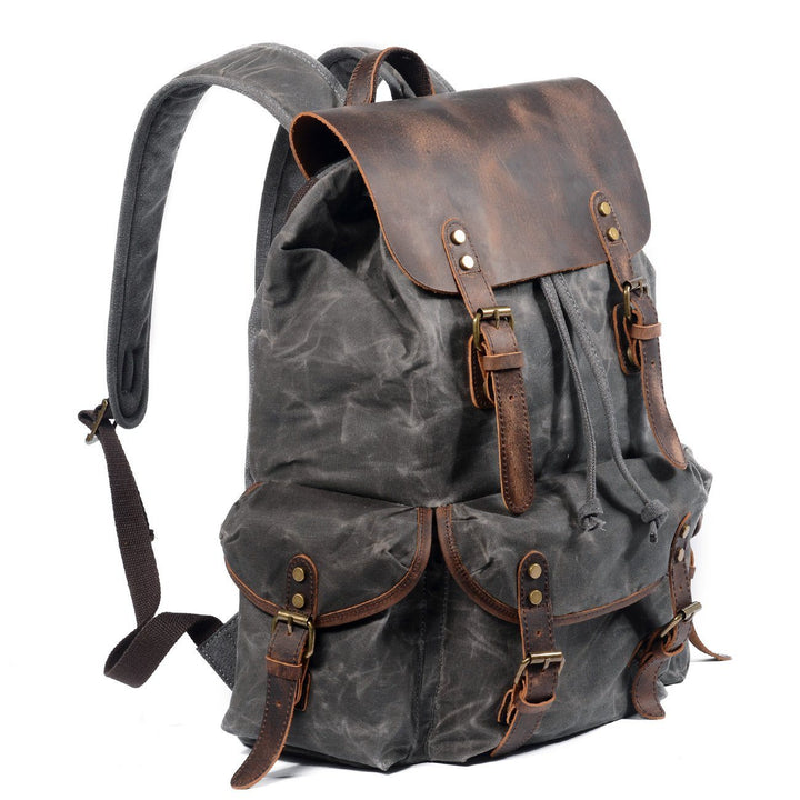 W&W Mode | Canvas Leder Rucksack - Nachhaltig und stilvoll für den täglichen Gebrauch