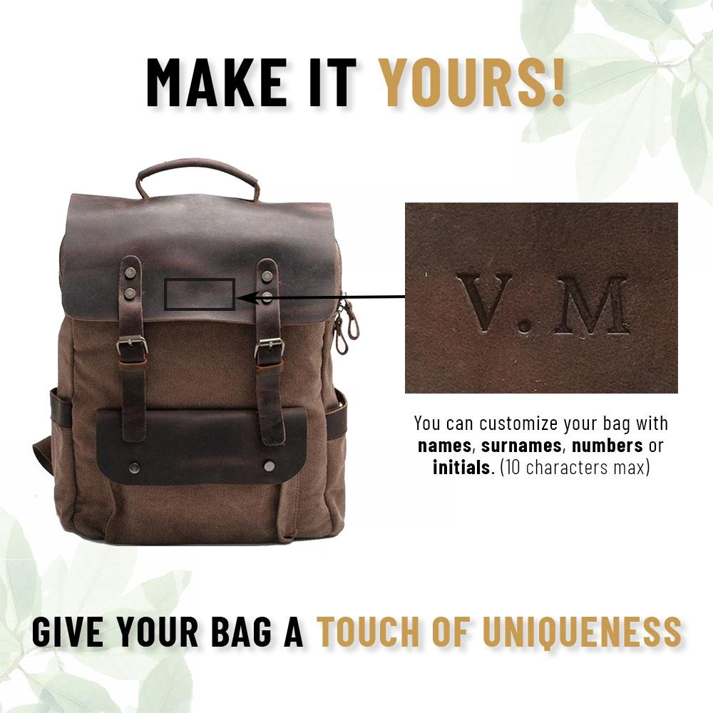WW | Canvas Rucksack - Stockholm - Stilvoller und nachhaltiger Rucksack für den täglichen Gebrauch