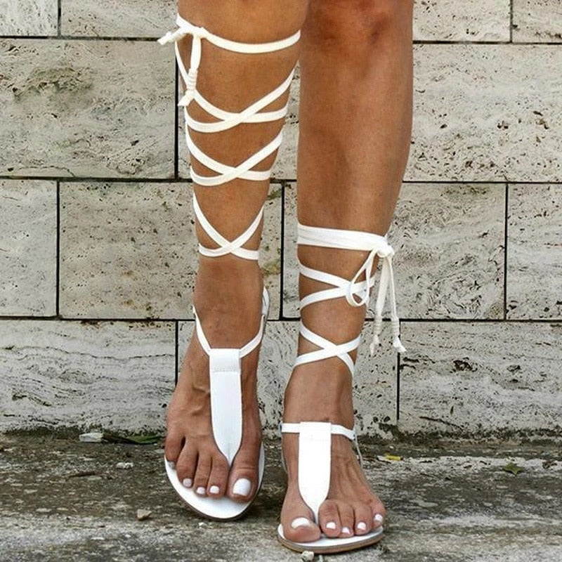 W&W Mode | Trendy Gebundene Sandalen