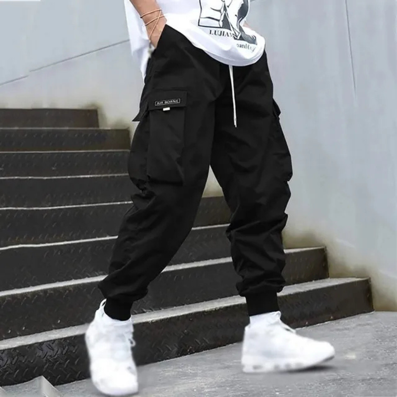 WW | Herren Schwarze Cargo Hose