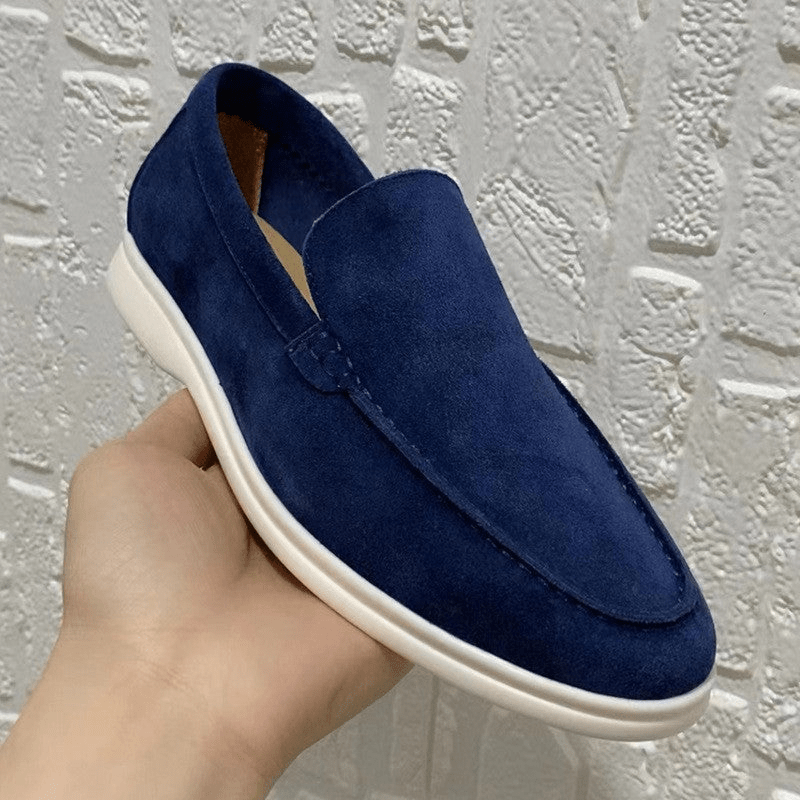 WW | Klassische Wildleder Slipper Für Herren Elegant, Schick & Bequem