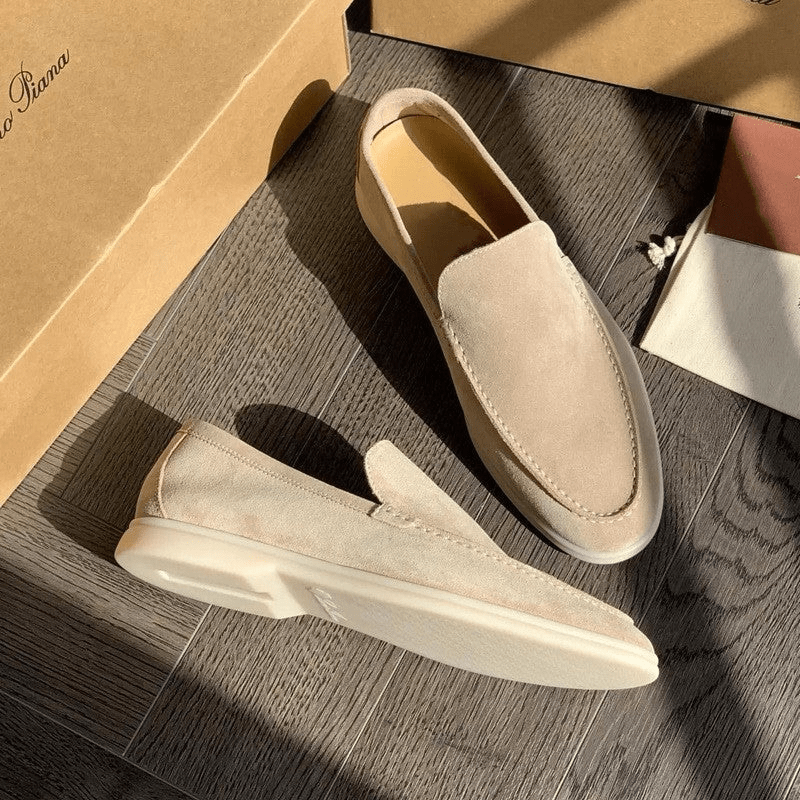WW | Klassische Wildleder Slipper Für Herren Elegant, Schick & Bequem