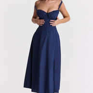WW - Midikleid mit tailliertem Oberteil und ausgestelltem Rock | Minikleid mit Spaghettiträgern