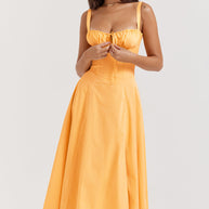 WW - Midikleid mit tailliertem Oberteil und ausgestelltem Rock | Minikleid mit Spaghettiträgern