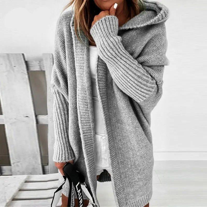 WW | Damen Strickjacke mit Knöpfen und Zopfmuster