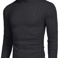 WW | Casual knitted men's turtleneck sweater