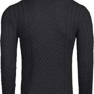 WW | Casual knitted men's turtleneck sweater
