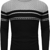 WW | Casual knitted men's turtleneck sweater