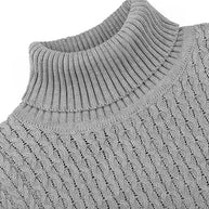 WW | Casual knitted men's turtleneck sweater