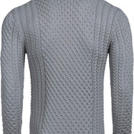 WW | Casual knitted men's turtleneck sweater