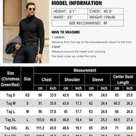 WW | Casual knitted men's turtleneck sweater