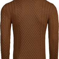WW | Casual knitted men's turtleneck sweater