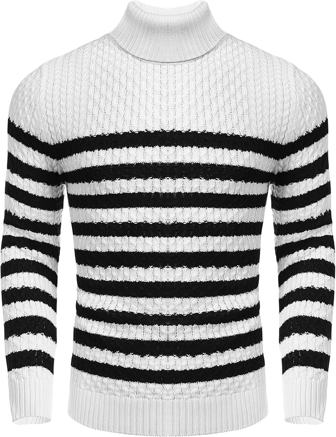 WW | Casual knitted men's turtleneck sweater